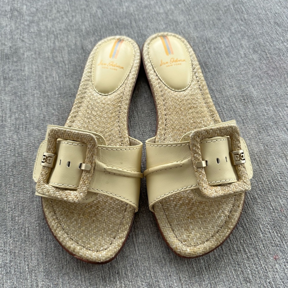 Sam Edelman slides worn once.